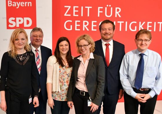 Das neu gewählte Spitzenteam der BayernSPD