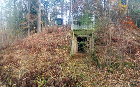 Ein Bunker auf dem MUNA-Gelände in Bamberg. ©Foto: Cornelia Daig-Kastura